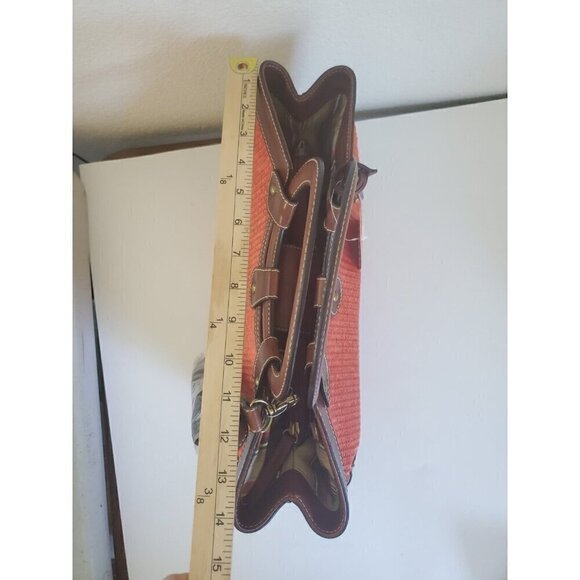 Fossil Purse Belize Ring Satchel Orange Beachy Shoulder strap 78083 NWT - Picture 16 of 16